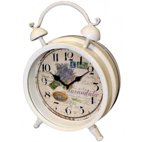 zegar budzik z lawendą