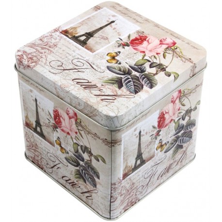 metalowy pojemnik paris