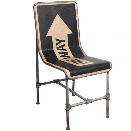 metalowe krzesło