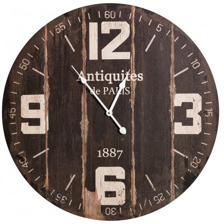 zegar imitujące drewniane deski