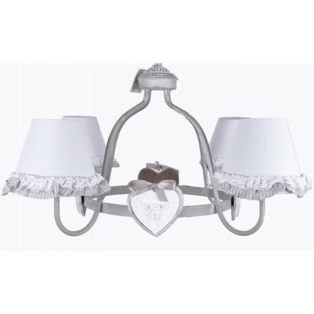 szary żyrandol prowansalski