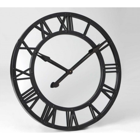 duży zegar z lustrem