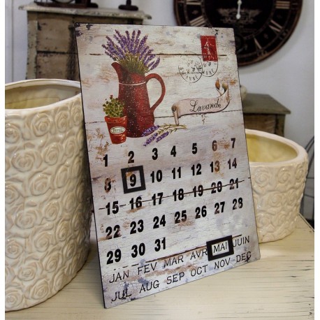 kalendarz z lawendą