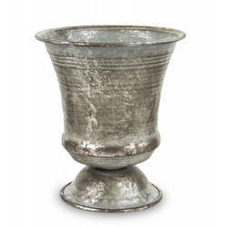 Osłonka Puchar Na Kwiaty Postarzana Metalowa