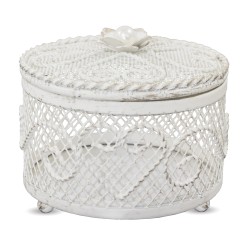 Pojemnik w Stylu Prowansalskim Metalowy B