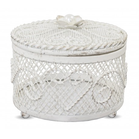 Pojemnik w Stylu Prowansalskim Metalowy B