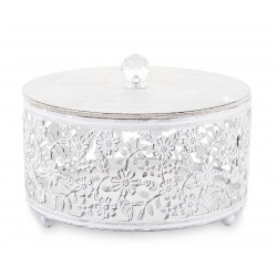 Pojemnik w Stylu Prowansalskim Metalowy G