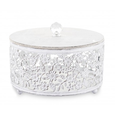 Pojemnik w Stylu Prowansalskim Metalowy G