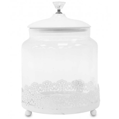 Pojemnik Dekoracyjny Prowansalski Metalowy E