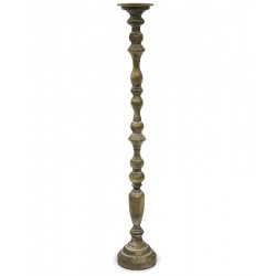 Wysoki Świecznik Metalowy Mosiądz A