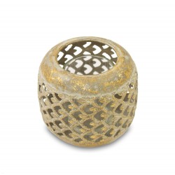 Ażurowy Lampion Metalowy F