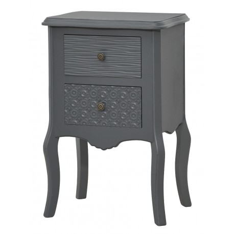 Szafka Nocna w Stylu Prowansalskim Castela Biała