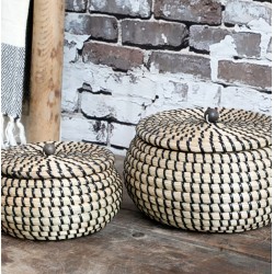 Plecione Pojemniki Boho Chic Antique 2szt. A