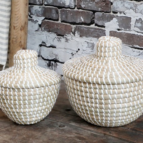 Plecione Pojemniki Boho Chic Antique 2szt. A