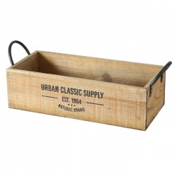 Drewniany Pojemnik z Przegródkami B