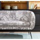 Welurowa Sofa Brudny Róż