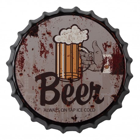 Tabliczka Metalowa Kapsel Piwo B