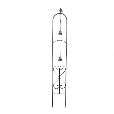 Podpora Do Pnączy Metalowa Ozdobna z Lilijką