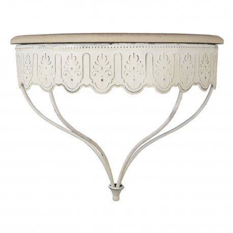 Czarna Półka Ścienna Loft Metalowa