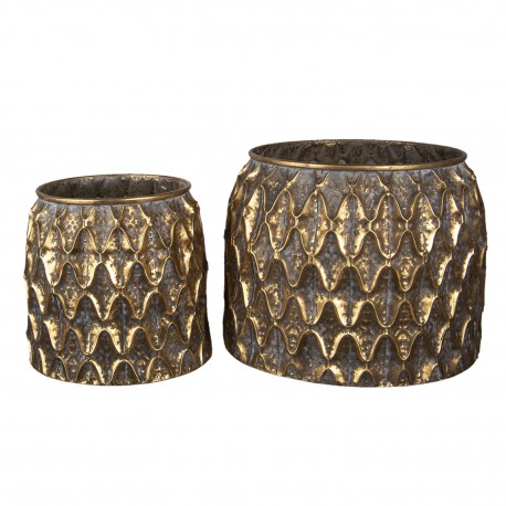 Metalowe Osłonki/Tace 3szt.