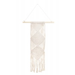 Makrama Na Ścianę Na Drewnianym Drążku B