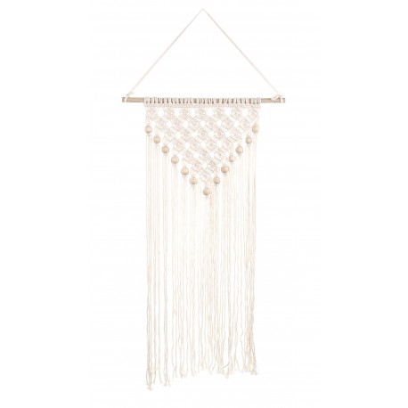 Makrama Na Ścianę Na Drewnianym Drążku E