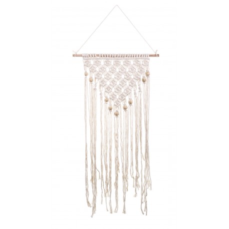 Makrama Na Ścianę Na Drewnianym Drążku H