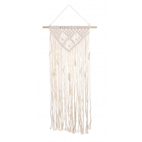 Makrama Na Ścianę Na Drewnianym Drążku I