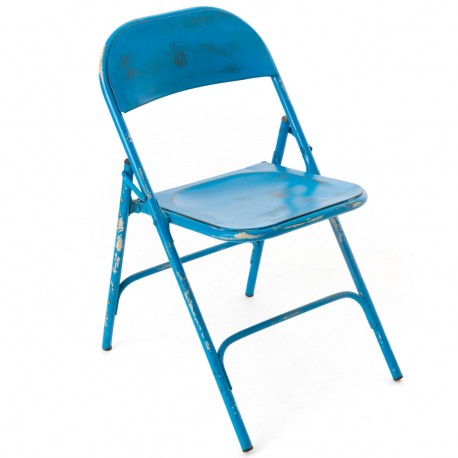 Krzesło Loft Metalowe Białe B