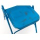Krzesło Loft Metalowe Niebieskie B