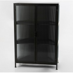 Metalowa Witrynka w Stylu Industrialnym Ferri