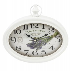 Zegar z Lawendą Owalny