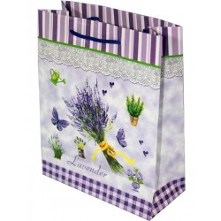 Torebka Na Prezenty Lawenda Średnia