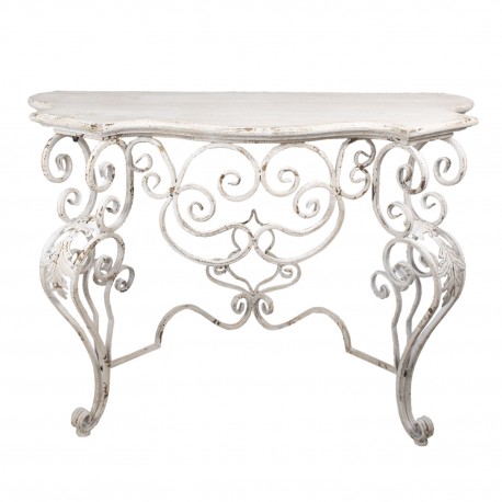 Konsola w Stylu Prowansalskim Przyścienna Metalowa A