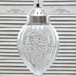 Szklana Lampa Chic Antique Paski
