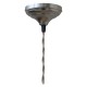 Srebrna Lampa Chic Antique Tulipan Srebrna