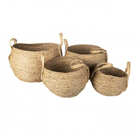 Plecione Kosze Słomiane 2szt. B