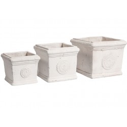 Biała Donica Belldeco z Rozetą A