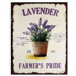 Metalowe Obrazki z Lawendą 6