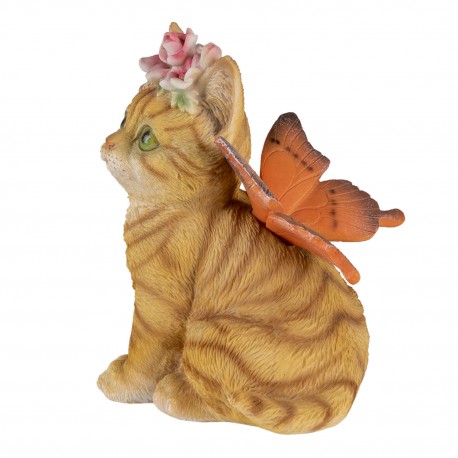 Figurka Ozdobna Kot z Motylem B