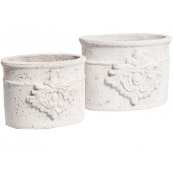 Białe Osłonki Na Doniczki Belldeco B