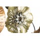 Metalowa Dekoracja Ścienna z Liśćmi i Kwiatami B