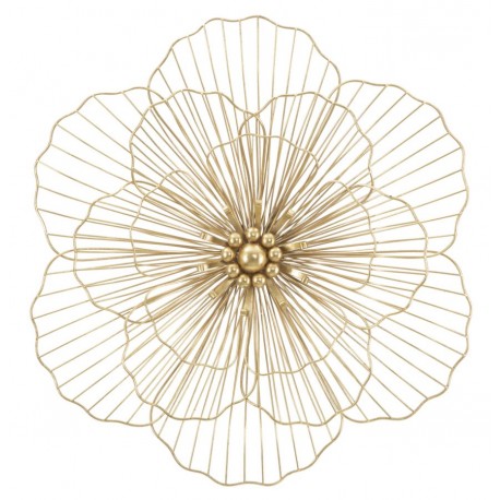 Złota Dekoracja Ścienna Metalowa B