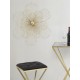 Złota Dekoracja Ścienna Metalowy Kwiat B