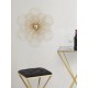 Złota Dekoracja Ścienna Metalowy Kwiat C