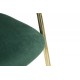 Złote Krzesła Glam Emily Zielone 2szt.