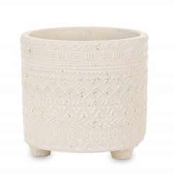 Osłonka Na Doniczkę Kremowa Boho A