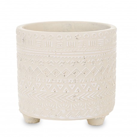 Osłonka Na Doniczkę Kremowa Boho A