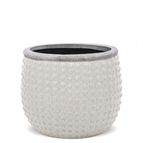 Osłonka Na Kwiaty Szkliwiona w Kropki A