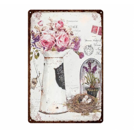 Metalowa Tabliczka w Stylu Prowansalskim B